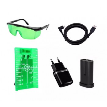 Dedra MC0904 Lazerinis žalias nivelyras 3D, 45m