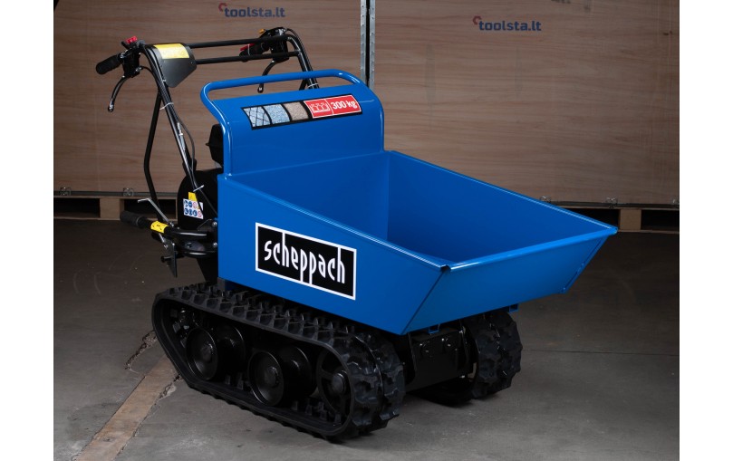 Scheppach DP4500 Vikšrinis savaeigis karutis, damperis 4,1kW, 400kg
