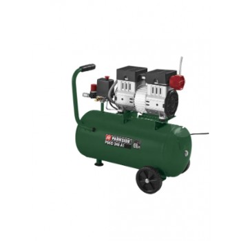 Parkside Silent PSKO 248 A1 Betepalinis oro kompresorius 24l 1100W tylaus veikimo