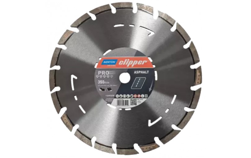 350x20mm Deimantinis pjovimo diskas asfaltui NORTON Clipper PRO ASPHALT II