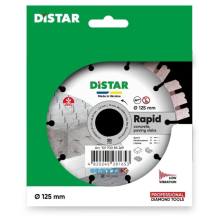 Distar Rapid 125mm Deimantinis universalus pjovimo diskas betonui ir plytoms