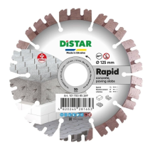 Distar Rapid 125mm Deimantinis universalus pjovimo diskas betonui ir plytoms