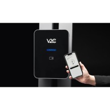 V2C Trydan PRO versijakrovimo stotelė 22kW su ekranu, 3 fazių, Type 2 kabelis (5m), dinaminis balansavimas