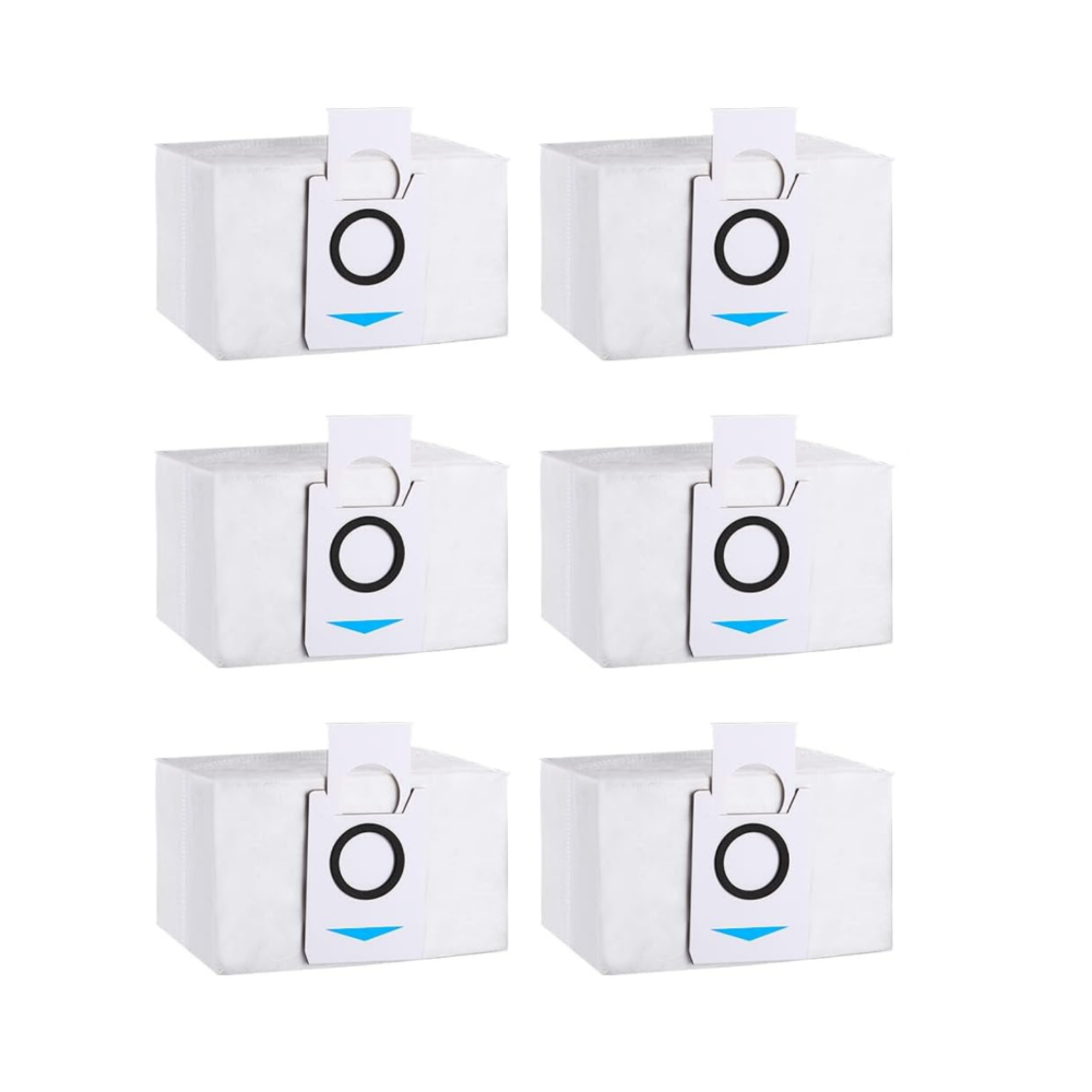 Ecovacs dulkių maišai 6 vnt. tinkami modeliams Deebot X1 OMNI, T20 OMNI, T10 OMNI, X1 TURBO