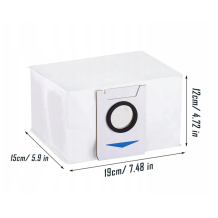 Ecovacs dulkių maišai 1 vnt. tinkami modeliams Deebot X1 OMNI, T20 OMNI, T10 OMNI, X1 TURBO