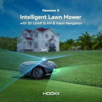 Hookii Neomow X Belaidis vejos robotas 4000m² (Parodinis modelis)