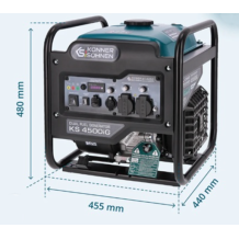 Konner&Sohnen KS 4500iG Benzininis/dujinis inverterinis generatorius 4200W, 230V