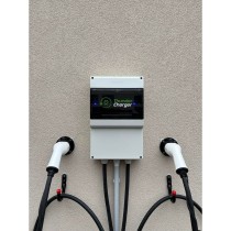 Krovimo stotelė 3 Fazės, 22 kW su 2 vnt Type 2 laidais 5m ilgio