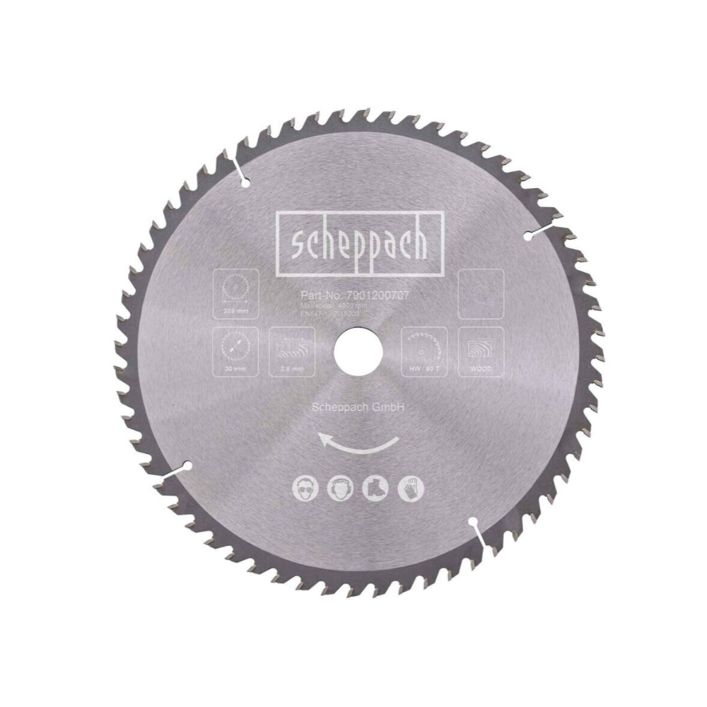 Scheppach Pjovimo diskas 305x30x3,0x1,8x60Z mm