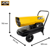 JCB-SH140DP24 dyzelinis / žibalinis oro šildytuvas 37 kW