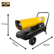 JCB-SH215DP24 dyzelinis / žibalinis oro šildytuvas 63 kW