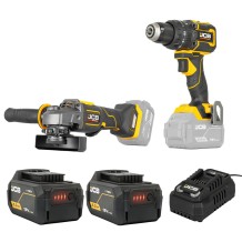 JCB-18PKIT-4 Akumuliatorinių įrankių rinkinys 18V, 75Nm, 115mm