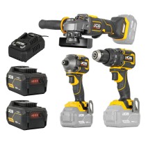 JCB-18PKIT-7 Akumuliatorinių įrankių rinkinys 18V, 75Nm, 115mm