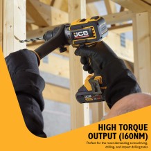 JCB-18PKIT-8 akumuliatorinių įrankių rinkinys 18V, 160Nm, 5 įrankiai