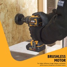 JCB-18PCD-75-5 akumuliatorinis smūginis gręžtuvas-suktuvas 18V, 75Nm, 2x5.0Ah