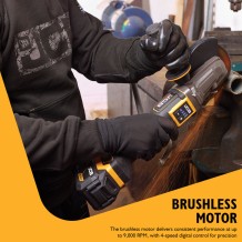 JCB-18PFAG-125 Akumuliatorinis kampinis šlifuoklis plokščia galva 18V, 125mm
