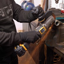 JCB-18PFAG-125 Akumuliatorinis kampinis šlifuoklis plokščia galva 18V, 125mm