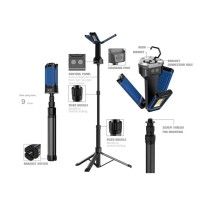 Dedra L1069 Akumuliatorinis LED šviestuvas su trikoju, 4500 lm, 2 spalvų