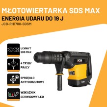 JCB-RH1700-SDSM Perforatorius SDS-MAX 1700W, 19J