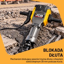 JCB-DH2000 Atskėlimo plaktukas 2000W, 62J