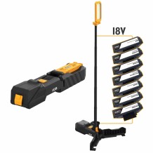 JCB-SL-DUO-FOLD-KONNECT Sulankstomas LED bokštinis šviestuvas 18V 6000lm, IP65