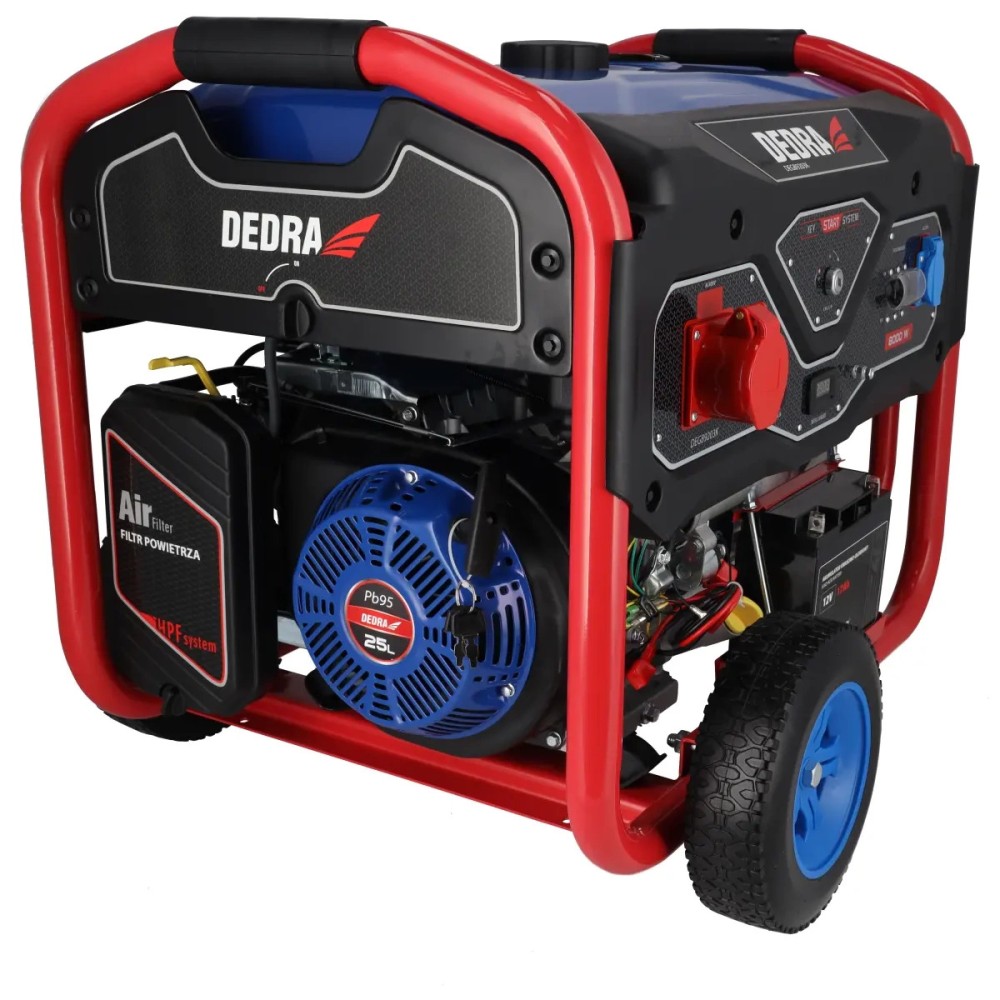 Dedra DEGB9203K Benzininis elektros generatorius 8,3kW, 230/400V