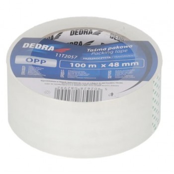 DEDRA 11T2057 Skaidri pakavimo juosta 48mm x 100m