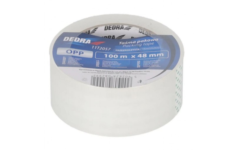 DEDRA 11T2057 Skaidri pakavimo juosta 48mm x 100m