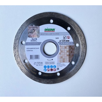 Distar 125mm BESTSELLER Ceramics Deimantinis diskas plytelių pjovimui
