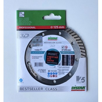 Distar 3D 125mm Universal BESTSELLER TURBO Deimantinis diskas