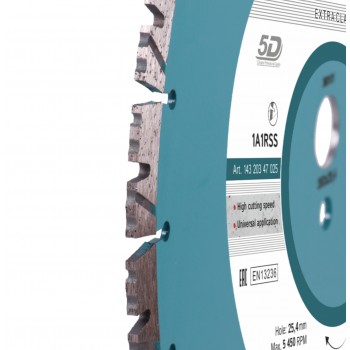 Distar 5D 400x25,4mm Technic Advanced Deimantinis diskas betonui pjauti