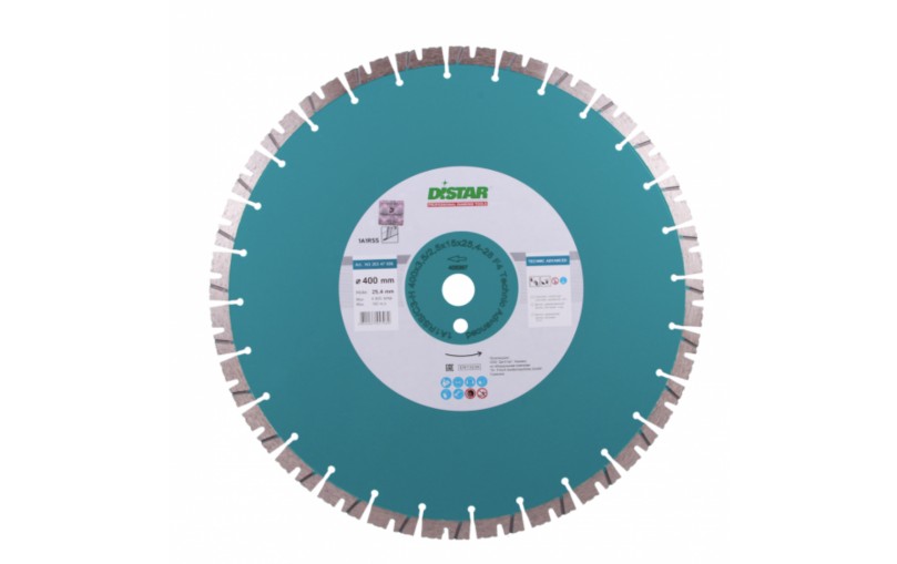 Distar 5D 400x25,4mm Technic Advanced Deimantinis diskas betonui pjauti