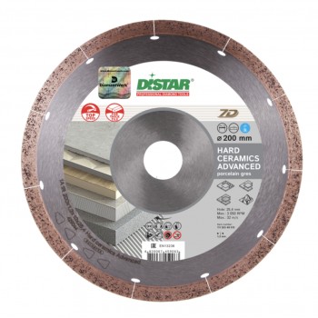 Distar 7D 200mm Hard Ceramics Advanced Deimantinis diskas plytelėms pjauti