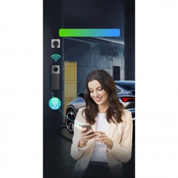 NAUDOTAS Įkrovimo laidas 220V - type 2 ( 16A, 1 fazė 3,3 kW) su Wi-Fi funkcija
