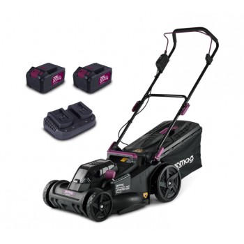 Gomag GO-RSM430BL Akumuliatorinė vejapjovė 2x4,0Ah, 43cm (Parodisnis modelis)