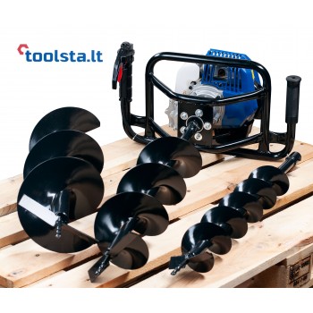 Scheppach EB 2000 Benzininis žemės grąžtas 1,4kW + 3 Gražtai (BAG2000)